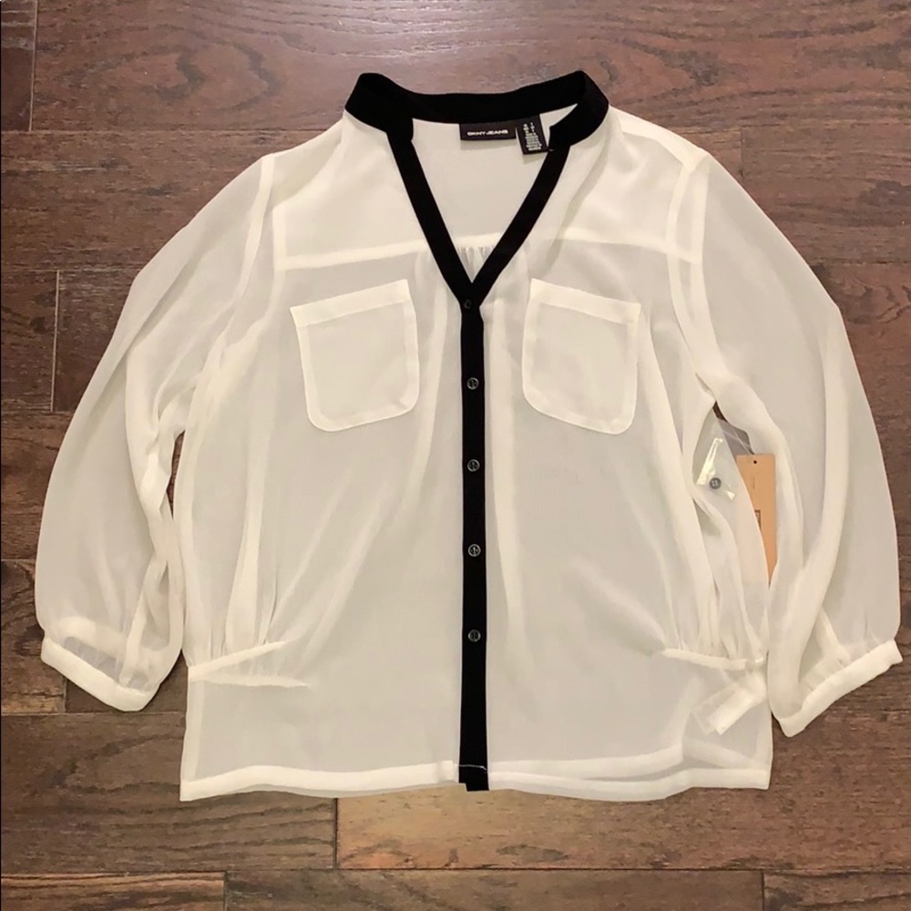 DKNY Blouse Size S NWT